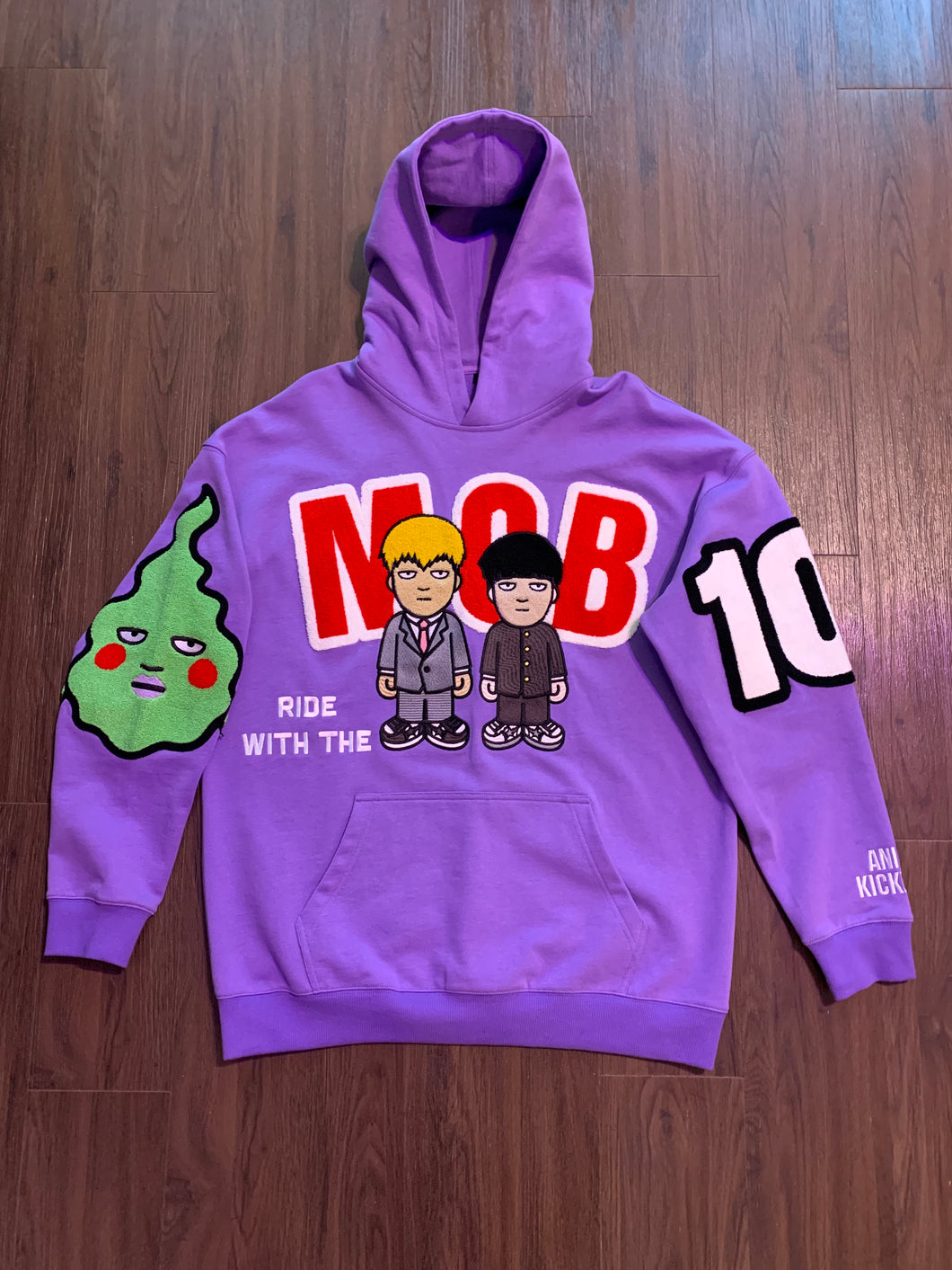 RIDE WITH THE MOB CHENILLE HOODIE